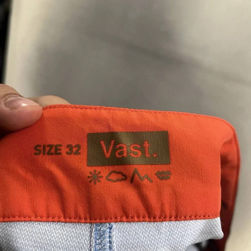 VAST Copper Series Board Shorts Swim Trunks Men's 32 Colorblock Blue Orange